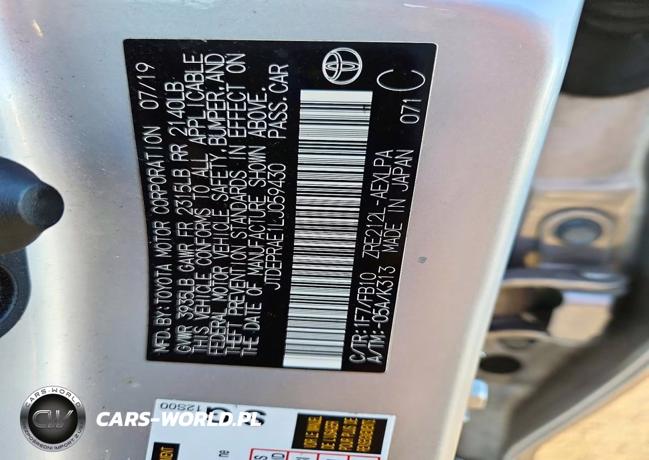 2020 Toyota Corolla Le VIN:JTDEPRAE1LJ059430 - 12