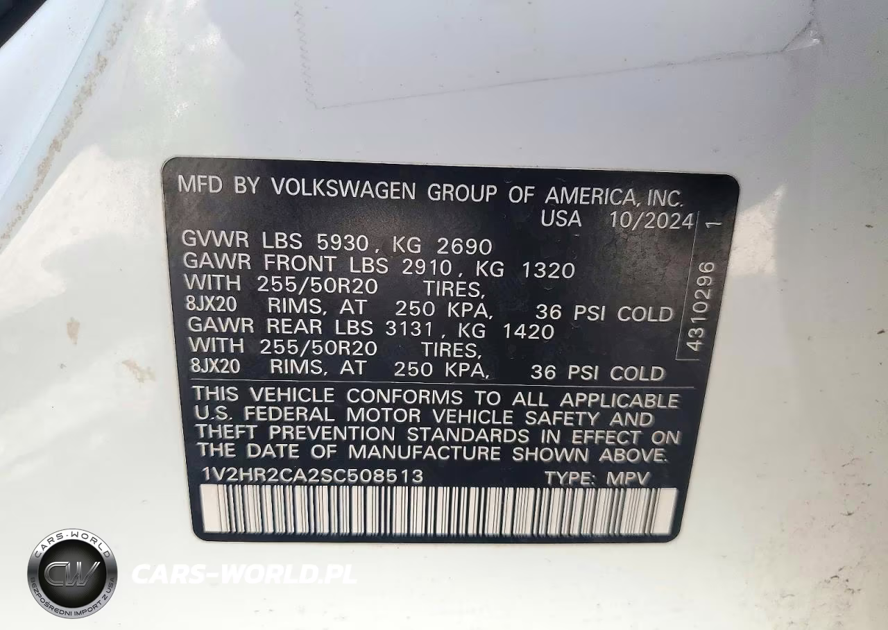 2025 Volkswagen Atlas Se VIN:1V2HR2CA2SC508513 - 13