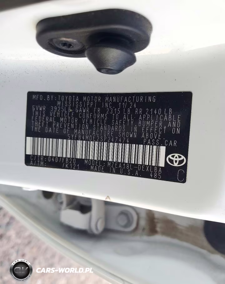 2025 Toyota Corolla Le VIN:5YFB4MDE2SP247474 - 12
