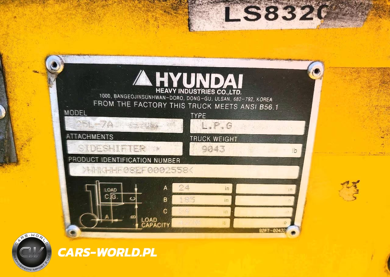 2016 Hyundai 25L-7A Forklift VIN:HHKHHF08EF0002558 - 10