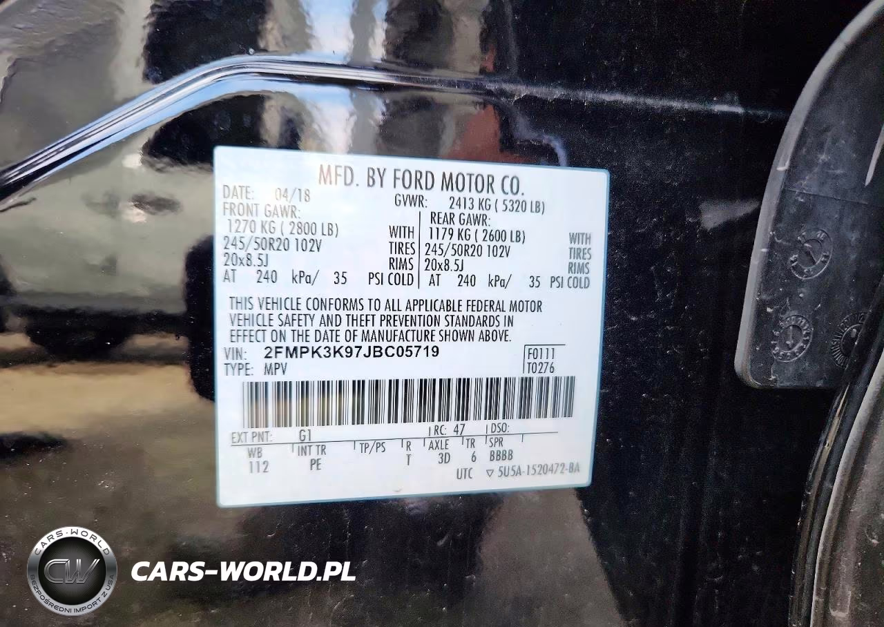 2018 Ford Edge Titanium VIN:2FMPK3K97JBC05719 - 13