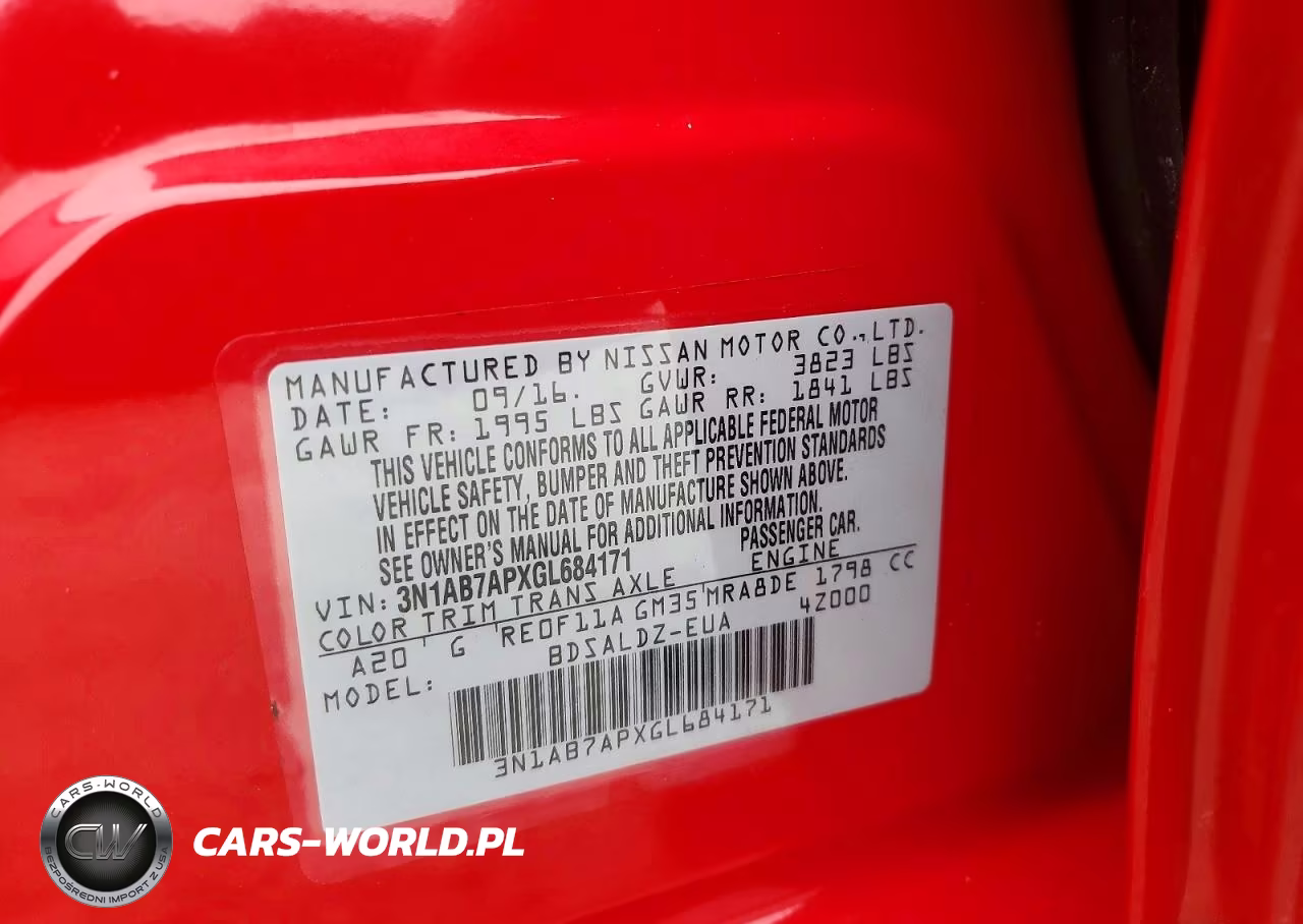 2016 Nissan Sentra Sv VIN:3N1AB7APXGL684171 - 12