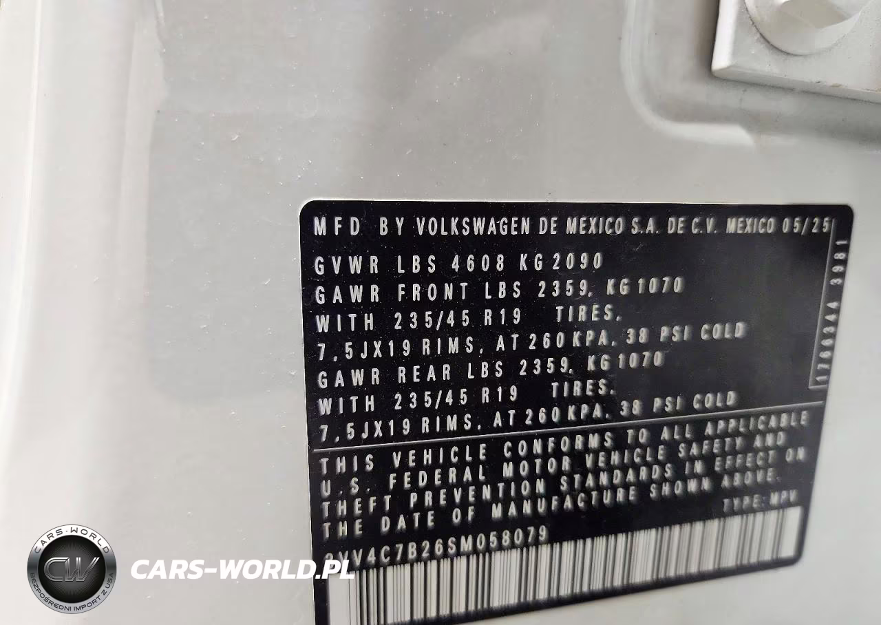 2025 Volkswagen Taos Sel VIN:3VV4C7B26SM058079 - 14
