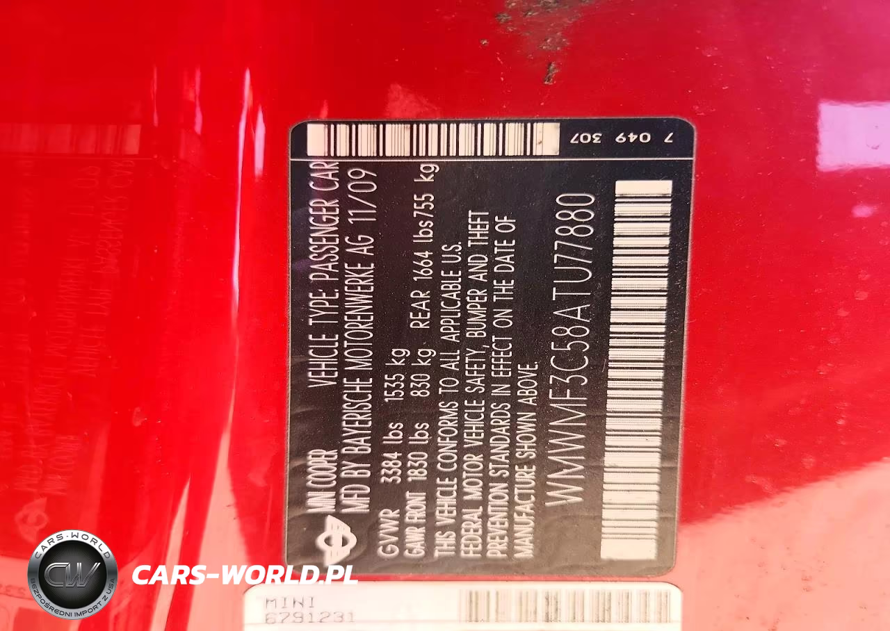 2010 Mini Cooper VIN:WMWMF3C58ATU77880 - 12