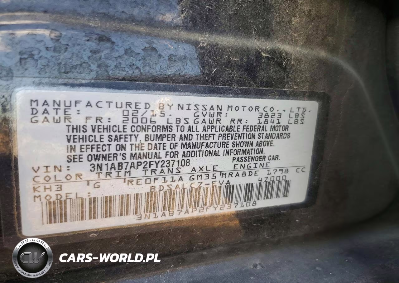 2015 Nissan Sentra S VIN:3N1AB7AP2FY237108 - 12