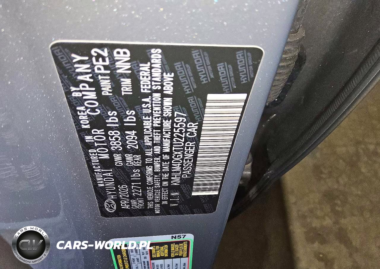 2026 Hyundai Elantra Sel Sport VIN:KMHLM4DGXTU225597 - 12