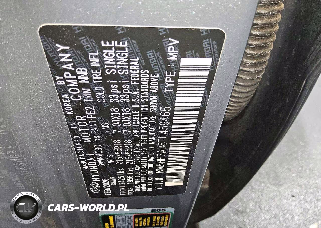 2026 Hyundai Kona Sel Sport VIN:KM8HF3AB8TU459465 - 12