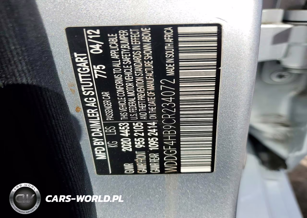 2012 Mercedes-Benz C 250 VIN:WDDGF4HB9CR234072 - 13