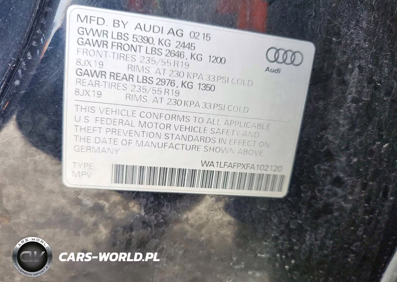 2015 Audi Q5 Premium Plus VIN:WA1LFAFPXFA102120 - 12