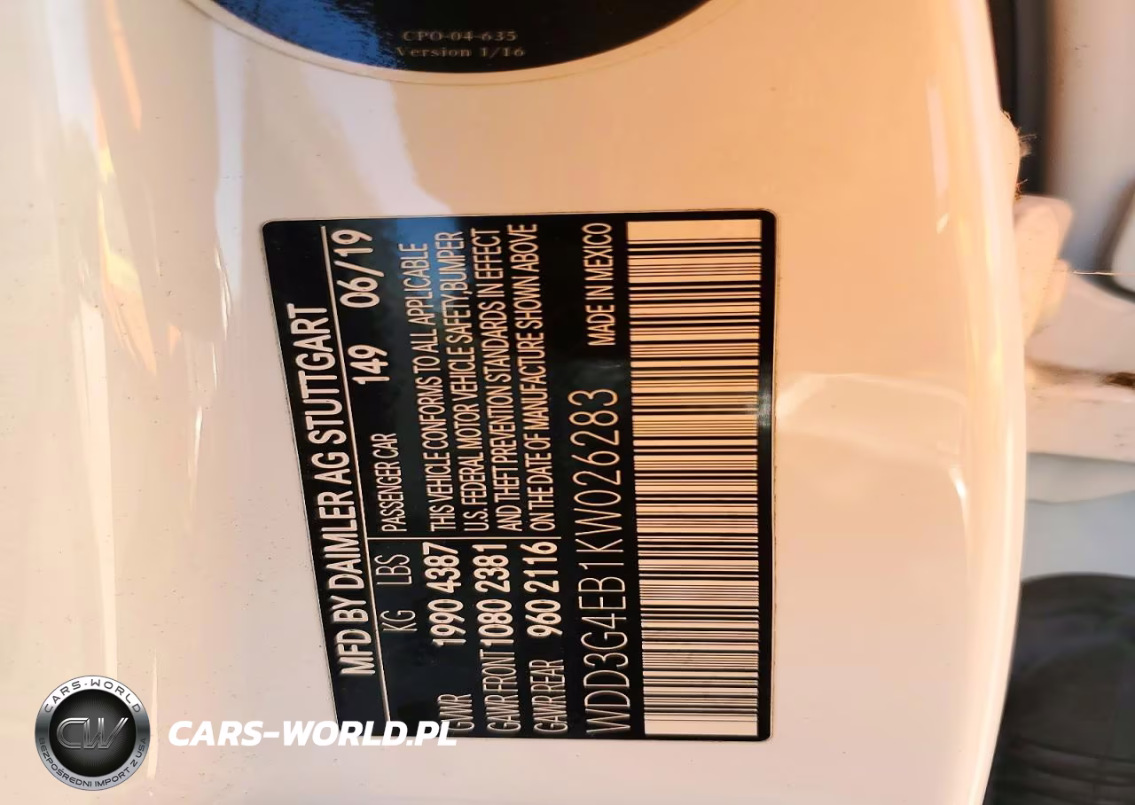 2019 Mercedes-Benz A 220 VIN:WDD3G4EB1KW026283 - 12