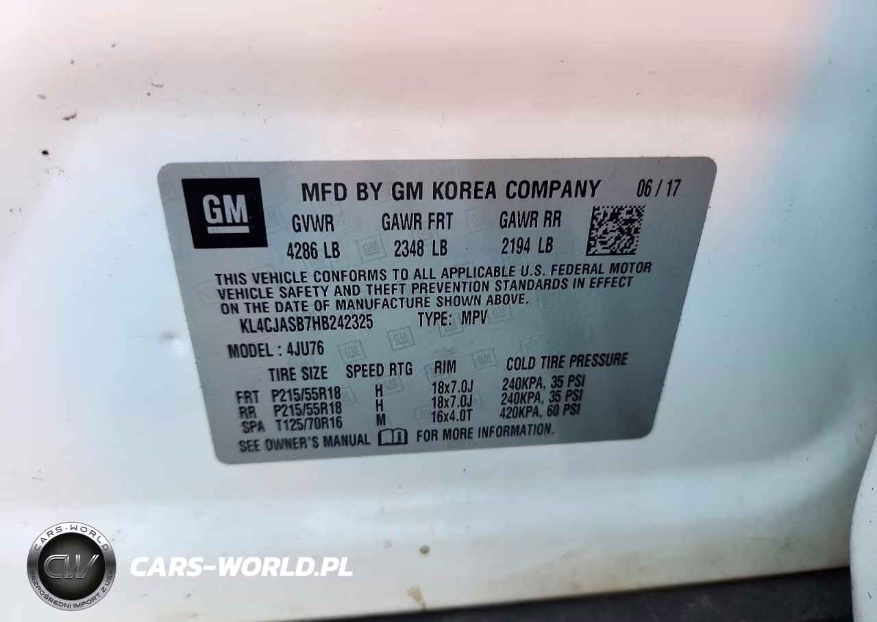 2017 Buick Encore Preferred VIN:KL4CJASB7HB242325 - 13