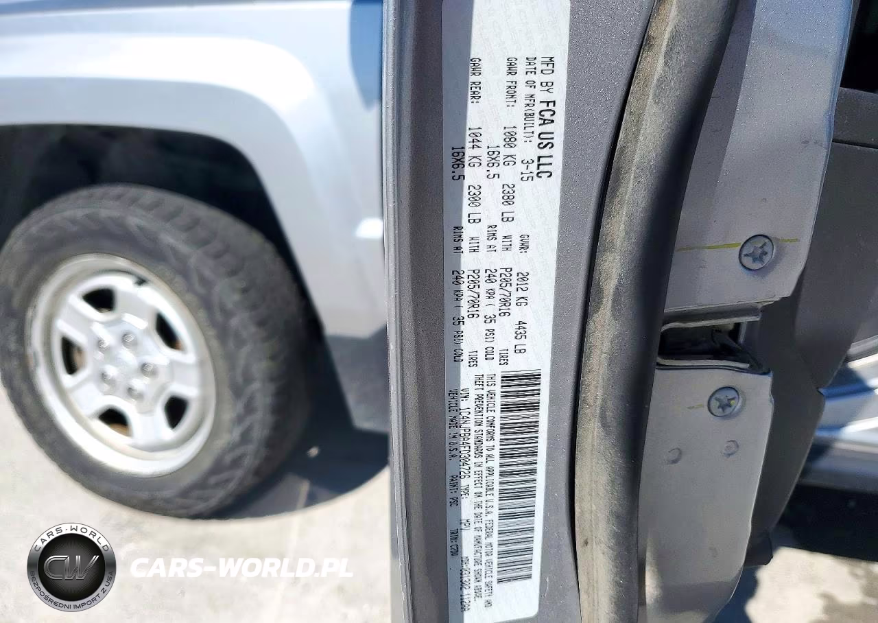 2015 Jeep Patriot Sport VIN:1C4NJPBA4FD304726 - 13