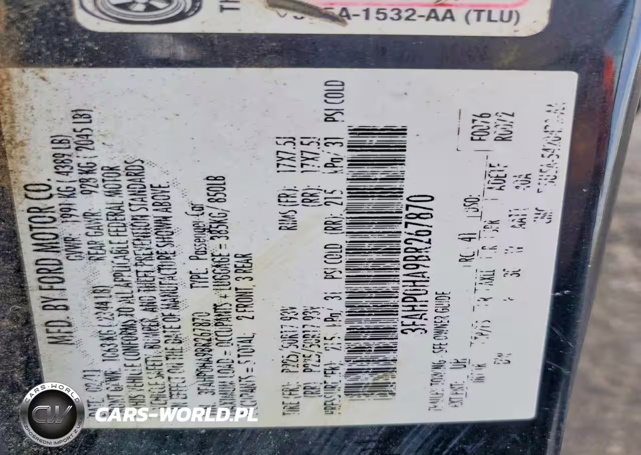 2011 Ford Fusion Se VIN:3FAHP0HA9BR267870 - 12
