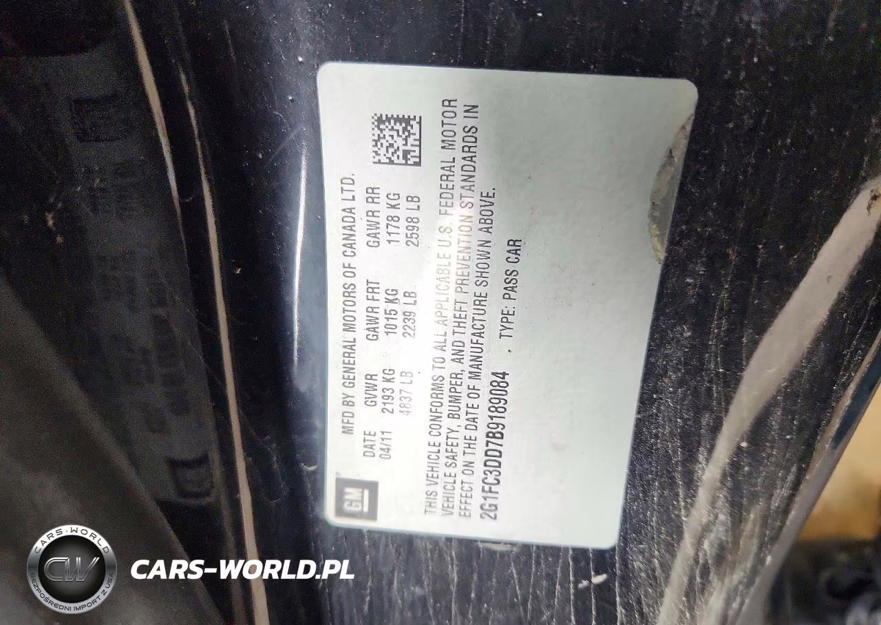 2011 Chevrolet Camaro Lt VIN:2G1FC3DD7B9189084 - 12