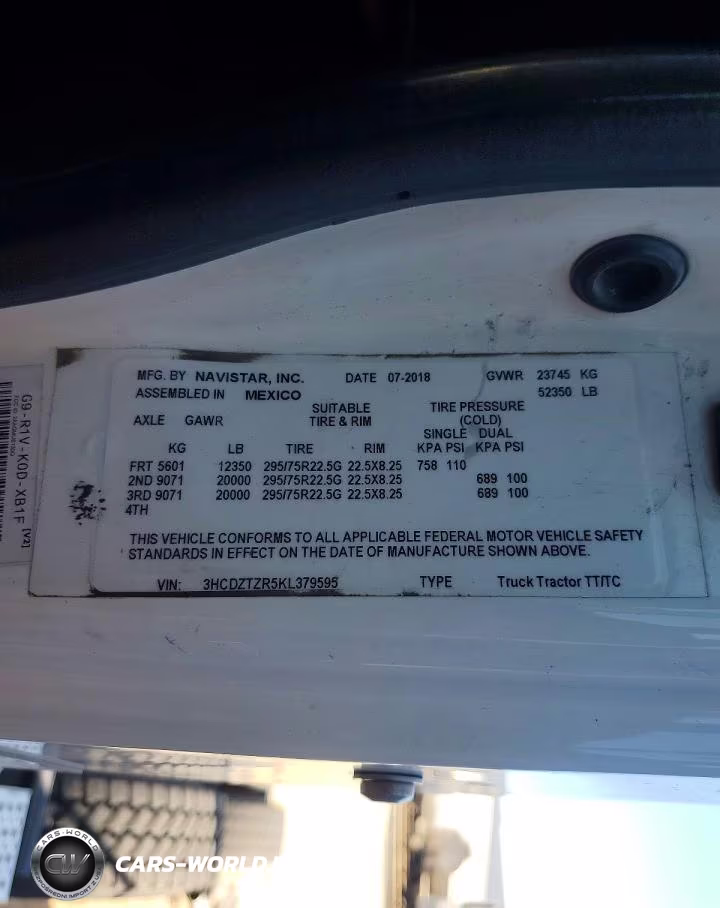 2019 International Lt625 Semi Truck VIN:3HCDZTZR5KL379595 - 11