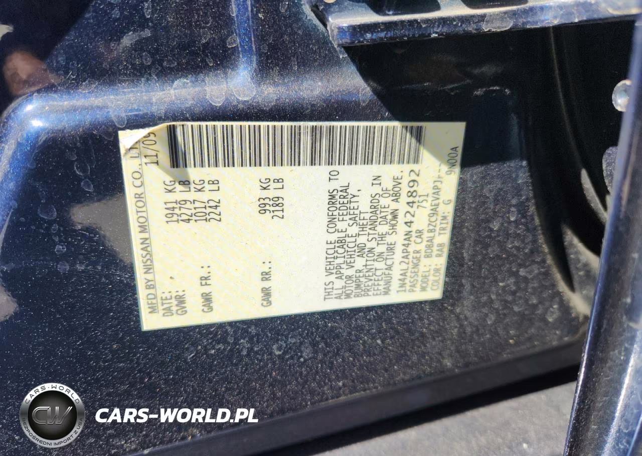 2010 Nissan Altima 2.5 VIN:1N4AL2AP4AN424892 - 13
