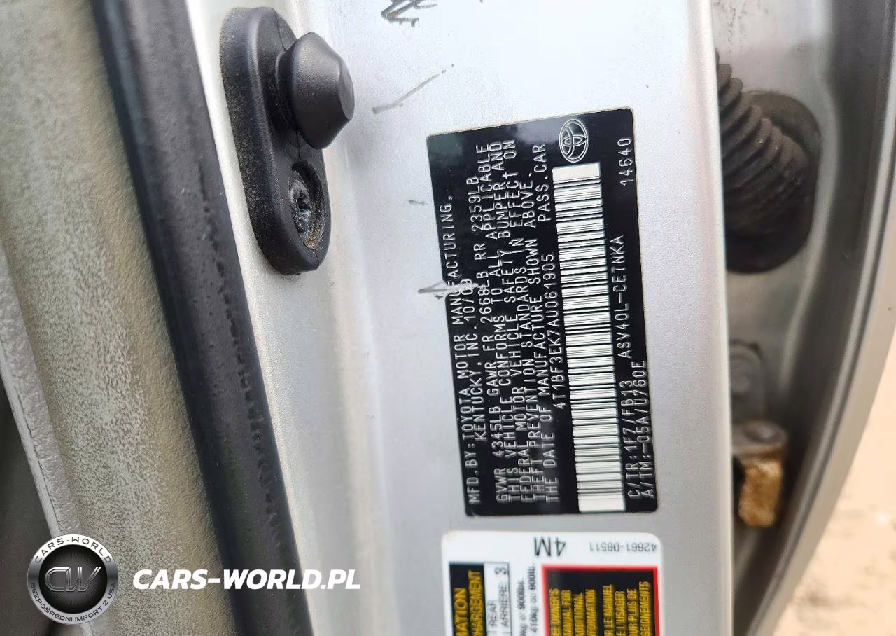 2010 Toyota Camry Le VIN:4T1BF3EK7AU061905 - 12