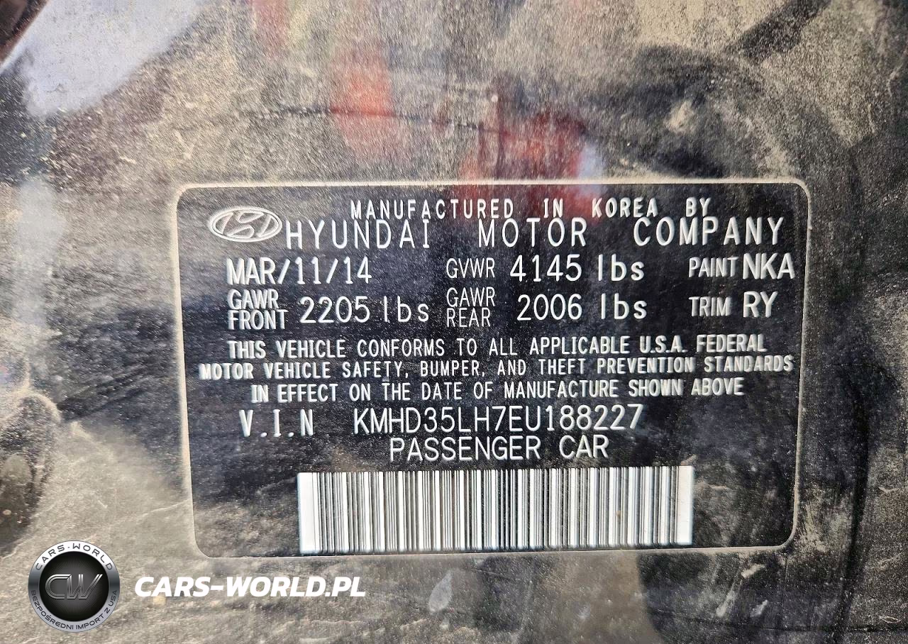 2014 Hyundai Elantra Gt Base VIN:KMHD35LH7EU188227 - 12