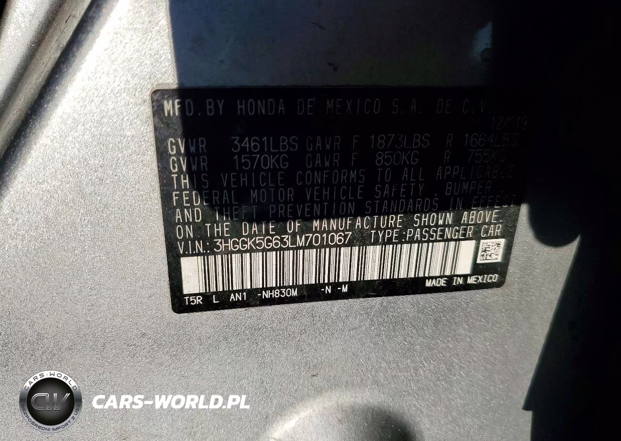 2020 Honda Fit Sport VIN:3HGGK5G63LM701067 - 12