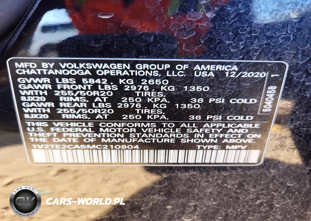 2021 Volkswagen Atlas Cross Sport Sel Premium VIN:1V2TE2CA5MC210904 - 12