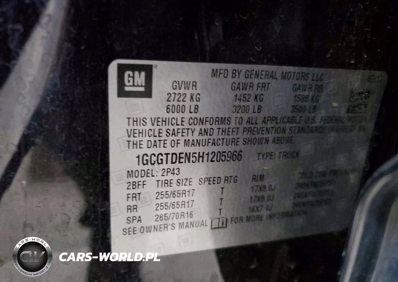 2017 Chevrolet Colorado Z71 VIN:1GCGTDEN5H1205966 - 13