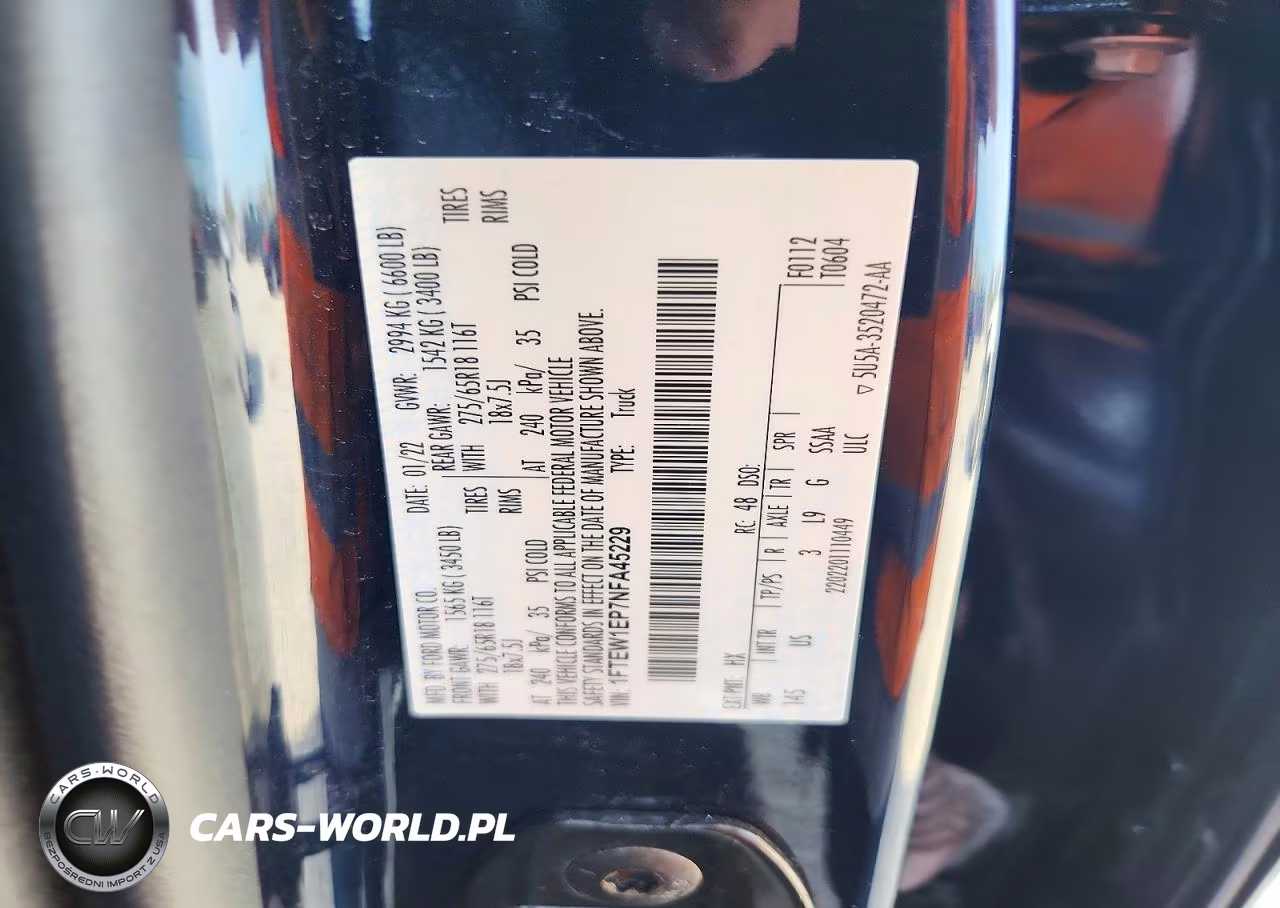 2022 Ford F150 Supercrew VIN:1FTEW1EP7NFA45229 - 13