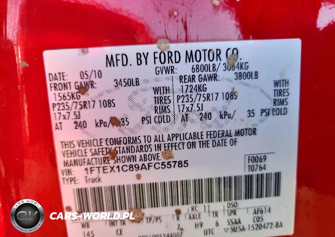 2010 Ford F150 Super Cab VIN:1FTEX1C89AFC55785 - 12