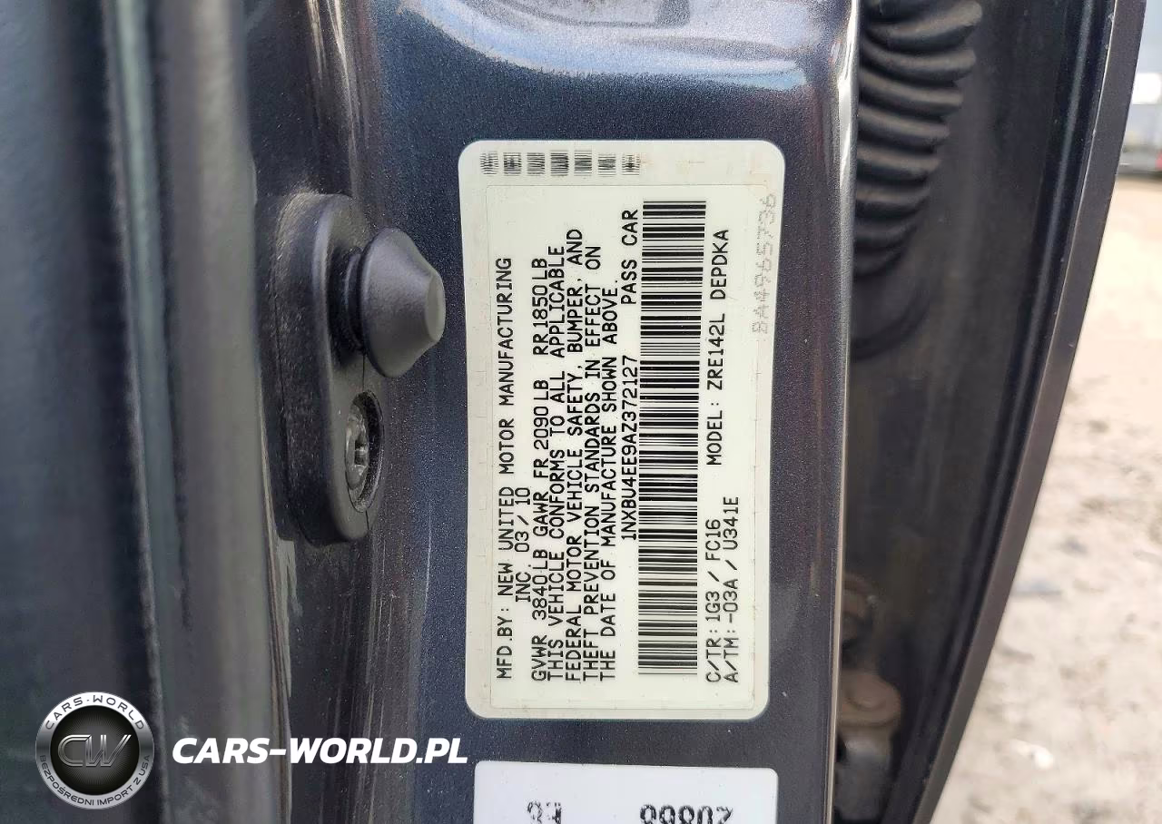 2010 Toyota Corolla Le VIN:1NXBU4EE9AZ372127 - 13