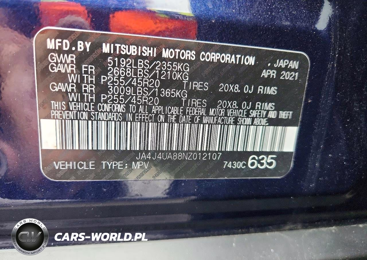2022 Mitsubishi Outlander Se VIN:JA4J4UA88NZ012107 - 13