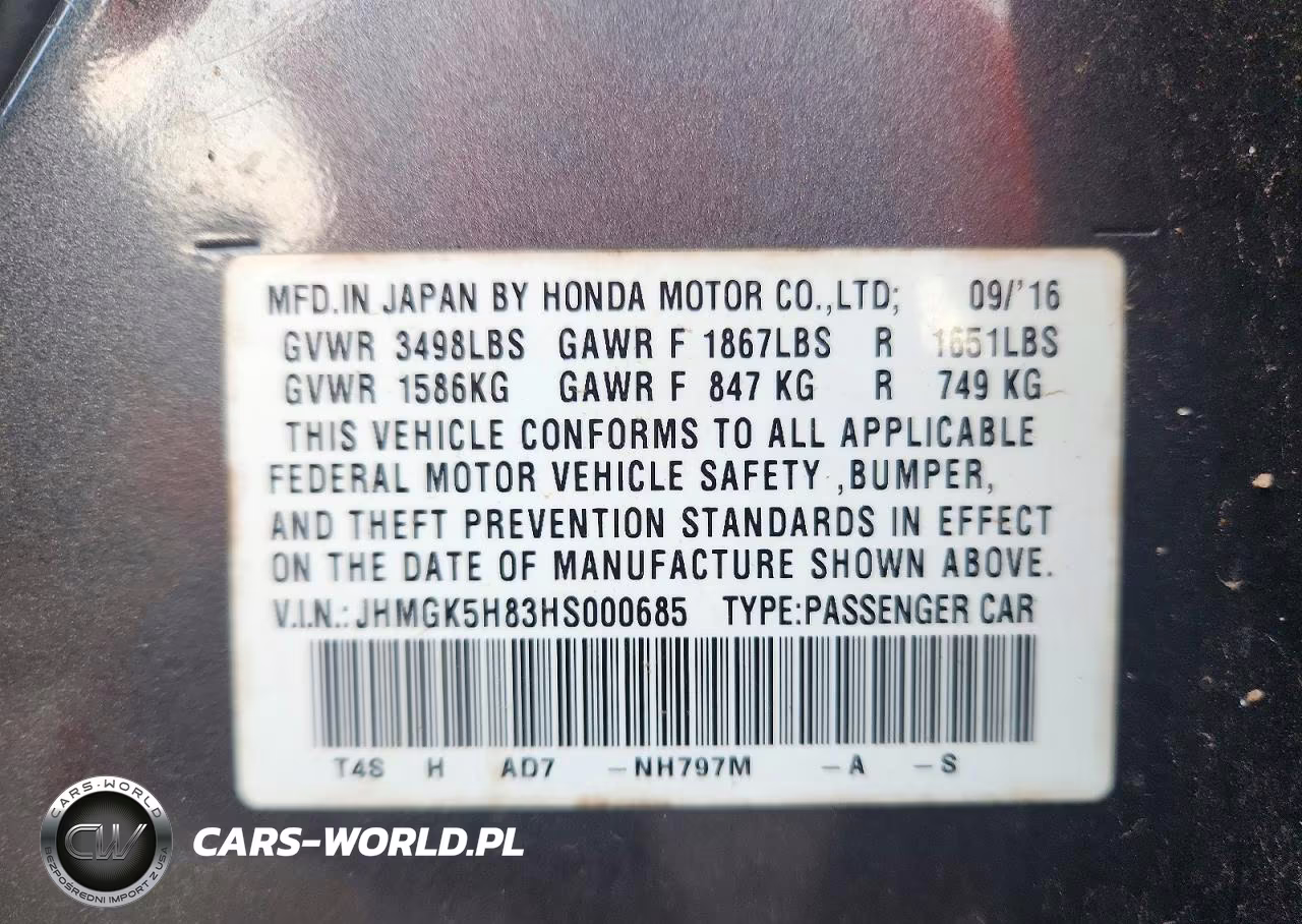 2017 Honda Fit Ex VIN:JHMGK5H83HS000685 - 12