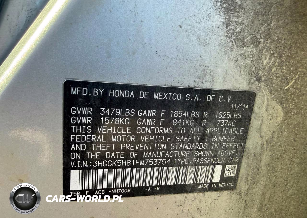 2015 Honda Fit Ex VIN:3HGGK5H81FM753754 - 10