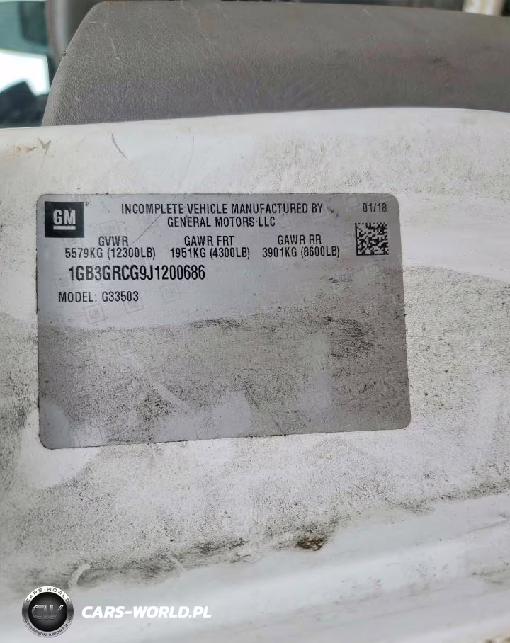 2018 Chevrolet Express Delivery Truck VIN:1GB3GRCG9J1200686 - 14