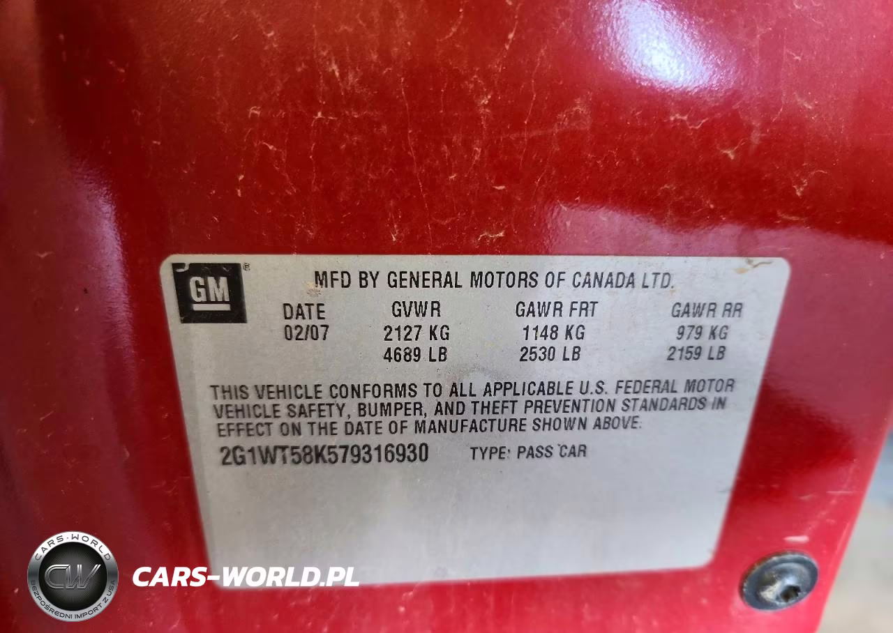 2007 Chevrolet Impala Lt VIN:2G1WT58K579316930 - 12