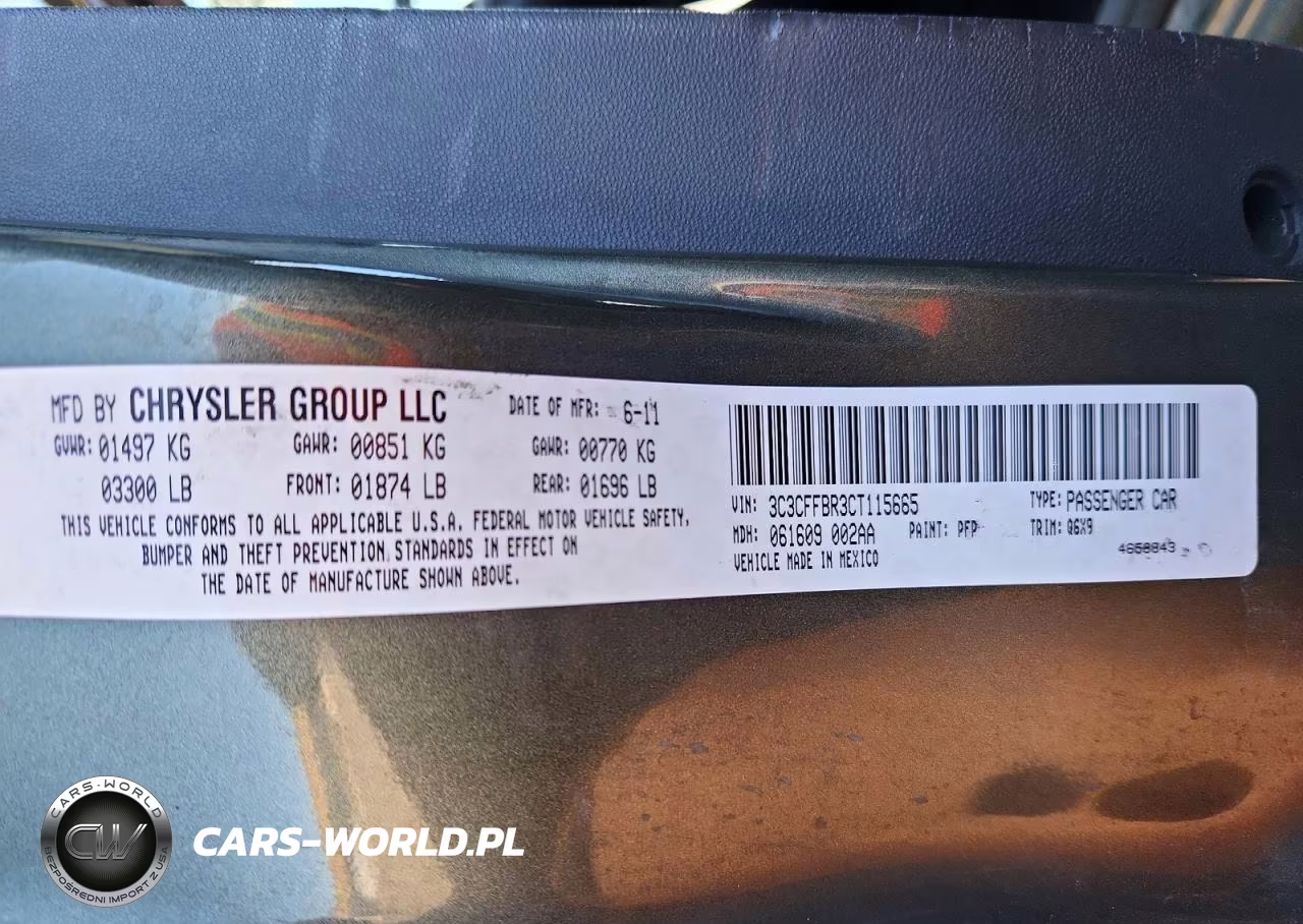 2012 Fiat 500 Sport VIN:3C3CFFBR3CT115665 - 12
