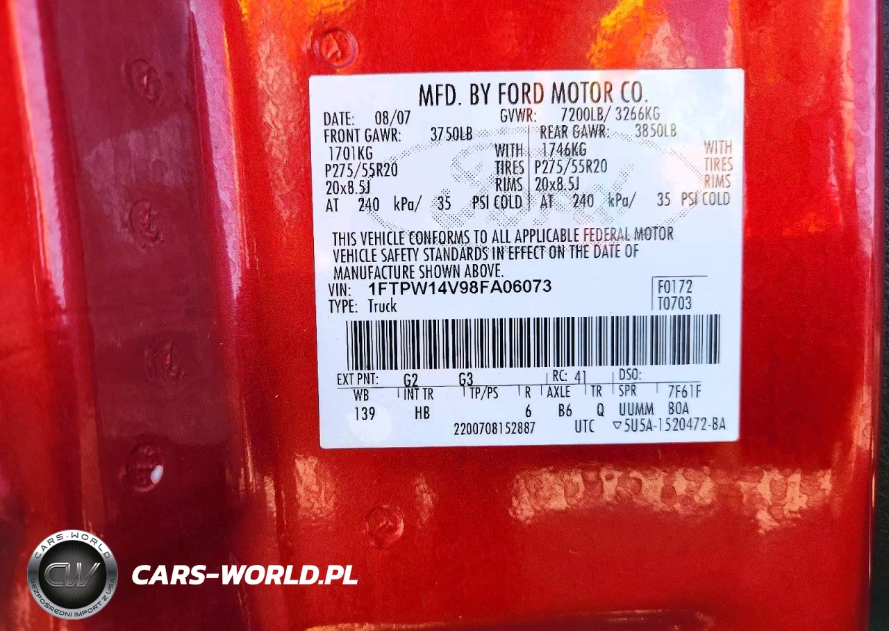 2008 Ford F150 Supercrew VIN:1FTPW14V98FA06073 - 12