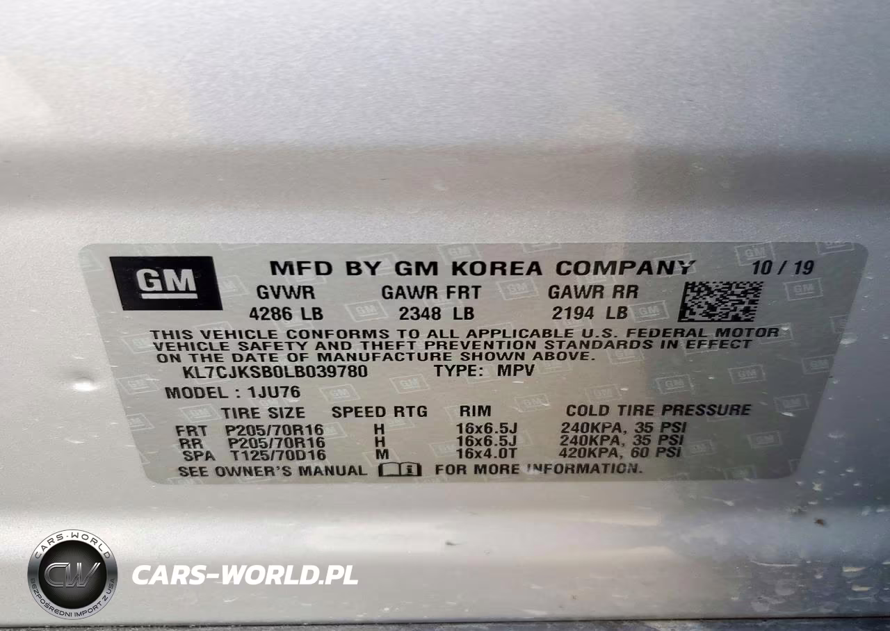 2020 Chevrolet Trax Ls VIN:KL7CJKSB0LB039780 - 12