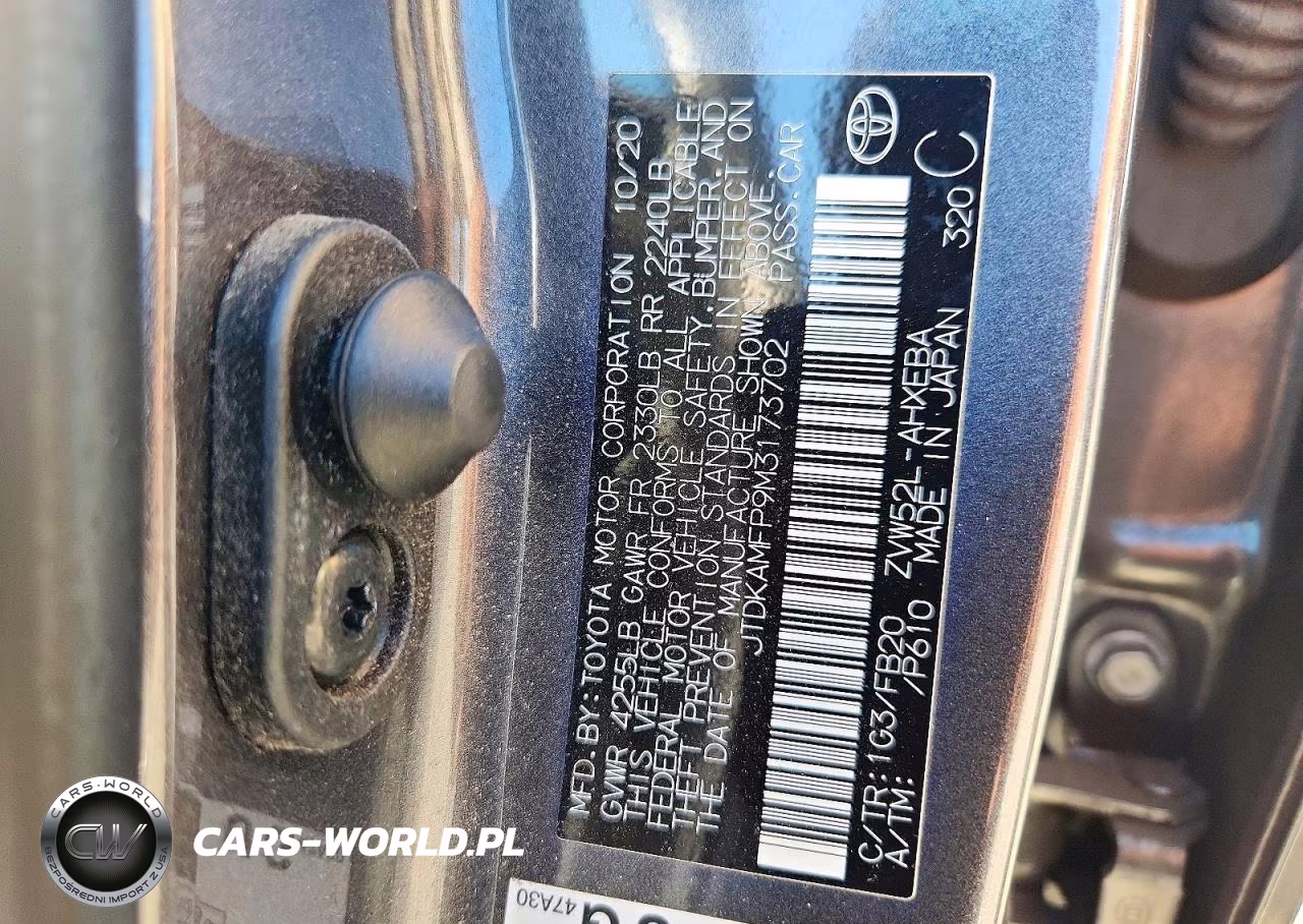 2021 Toyota Prius Prime Le VIN:JTDKAMFP9M3173702 - 12