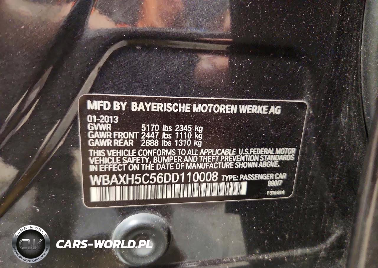 2013 BMW 528 Xi VIN:WBAXH5C56DD110008 - 12