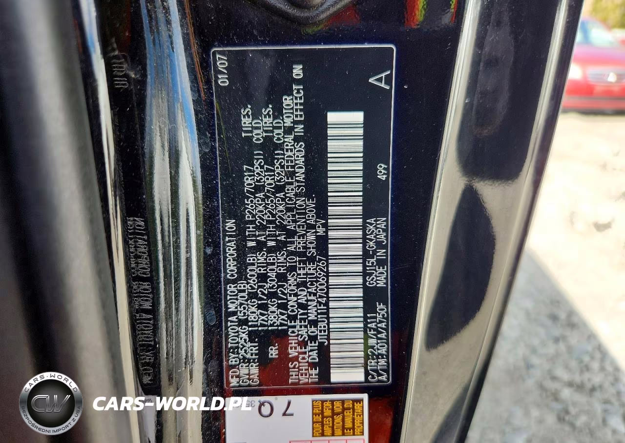 2007 Toyota Fj Cruiser Base VIN:JTEBU11F470069267 - 12