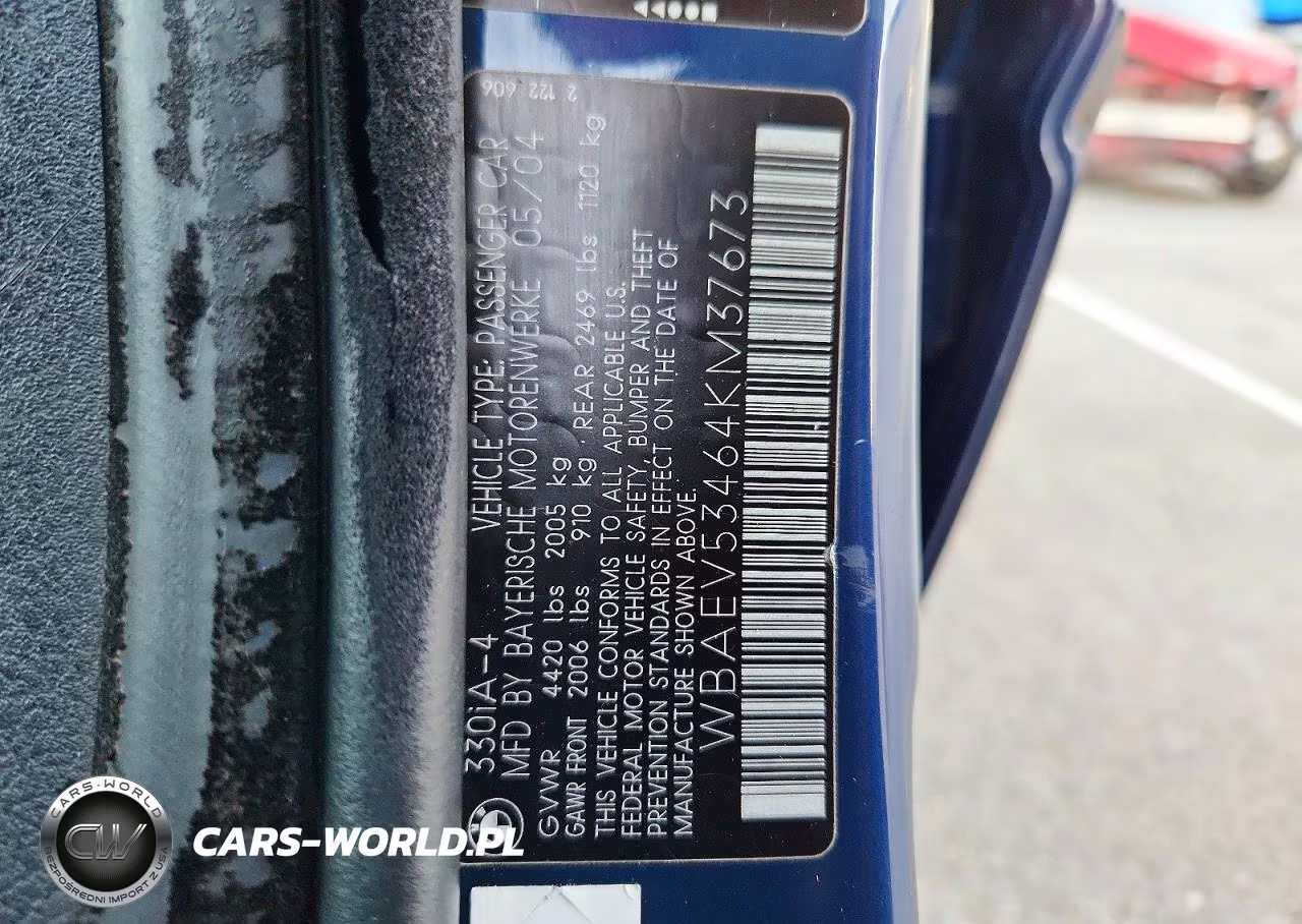 2004 BMW 330 I VIN:WBAEV53464KM37673 - 12