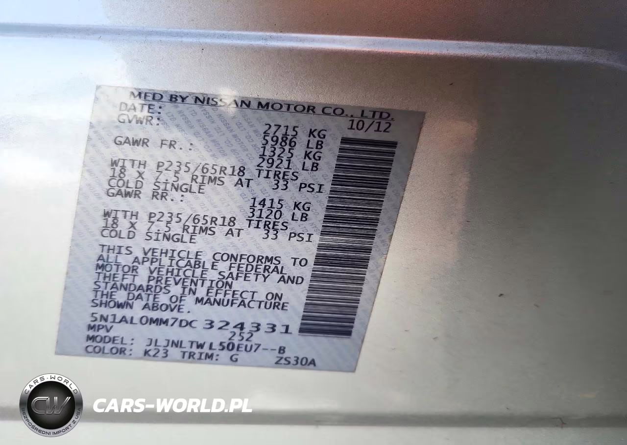 2013 Infiniti Jx35 Base VIN:5N1AL0MM7DC324331 - 14