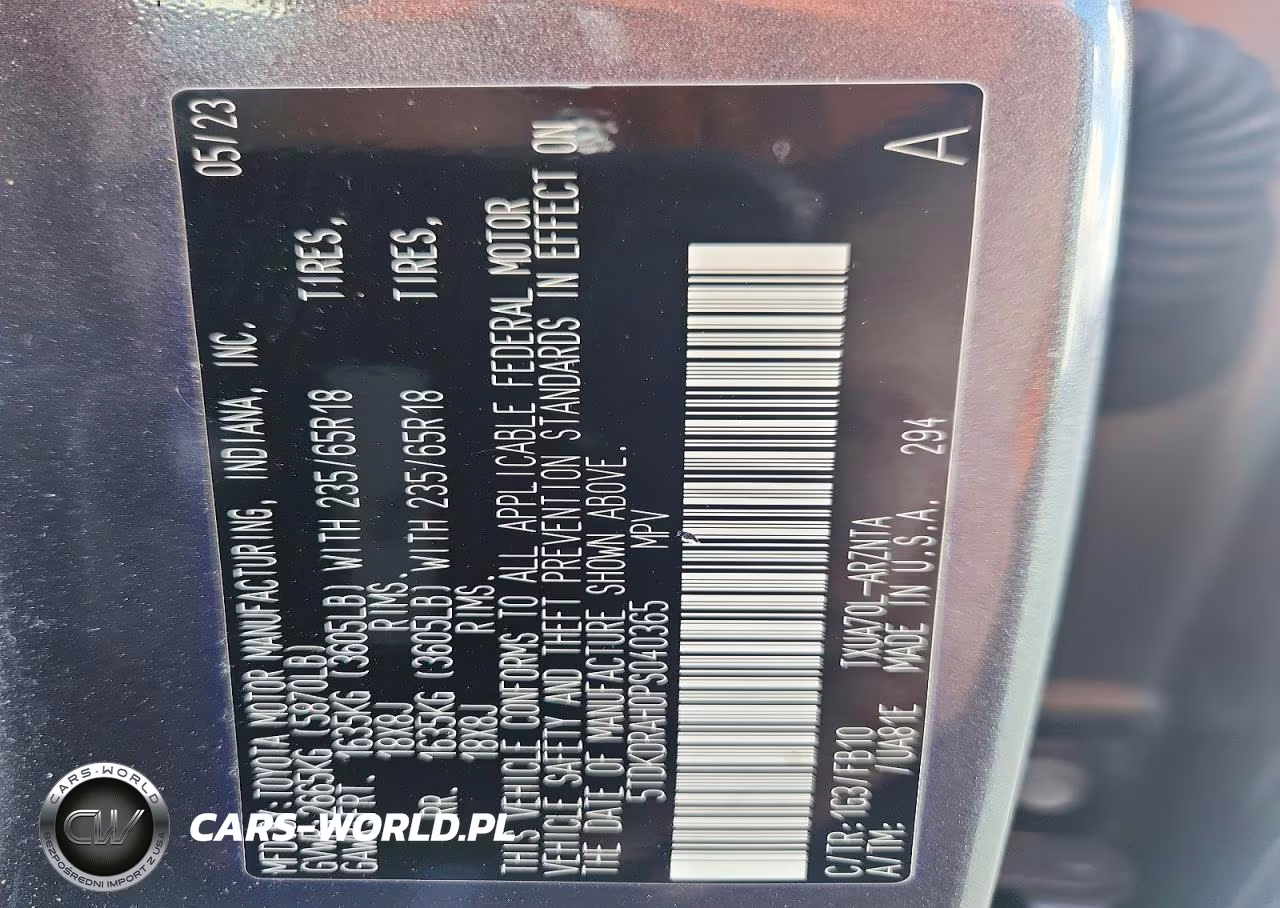2023 Toyota Highlander L VIN:5TDKDRAH0PS040365 - 13