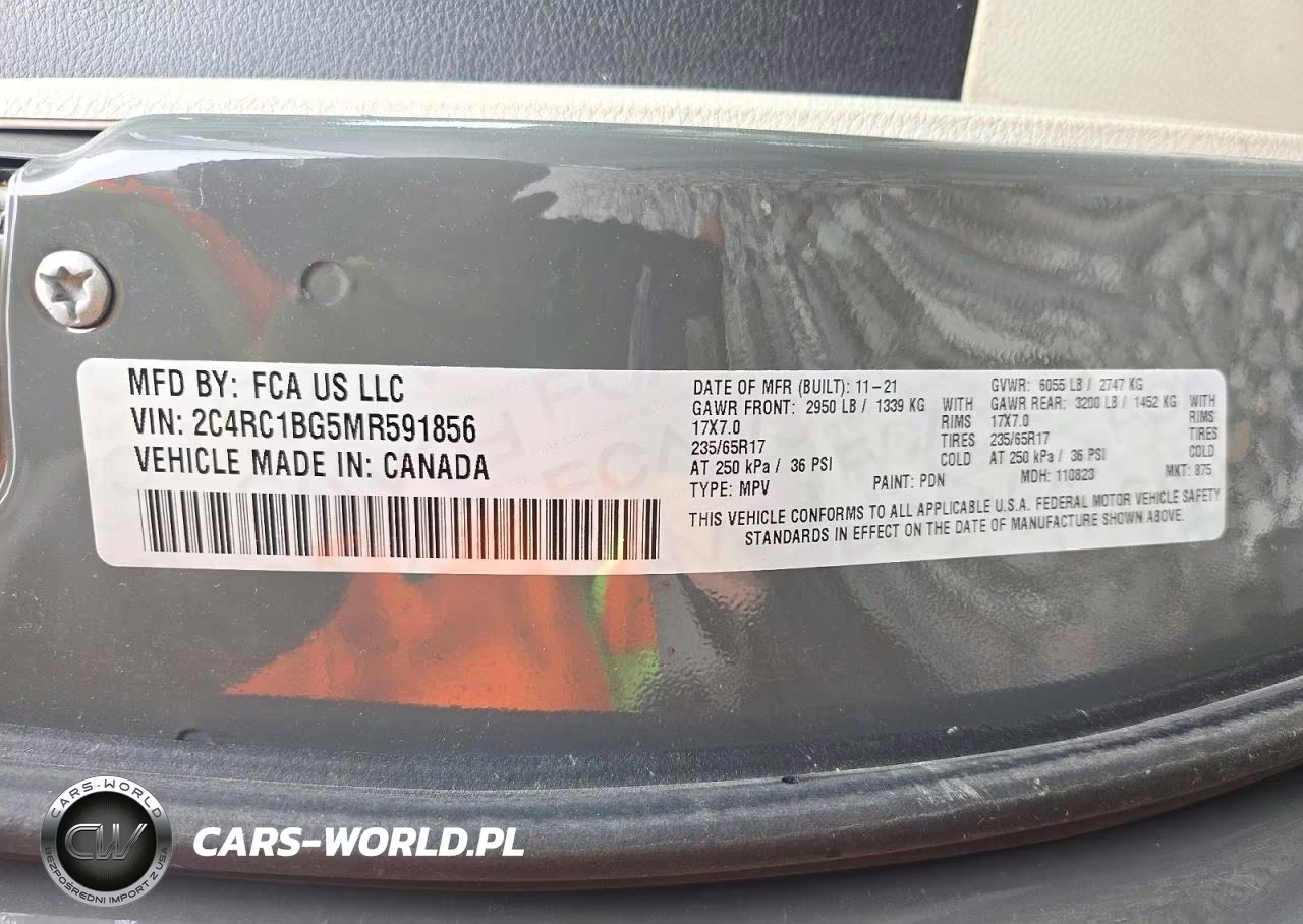 2021 Chrysler Pacifica Touring L VIN:2C4RC1BG5MR591856 - 13
