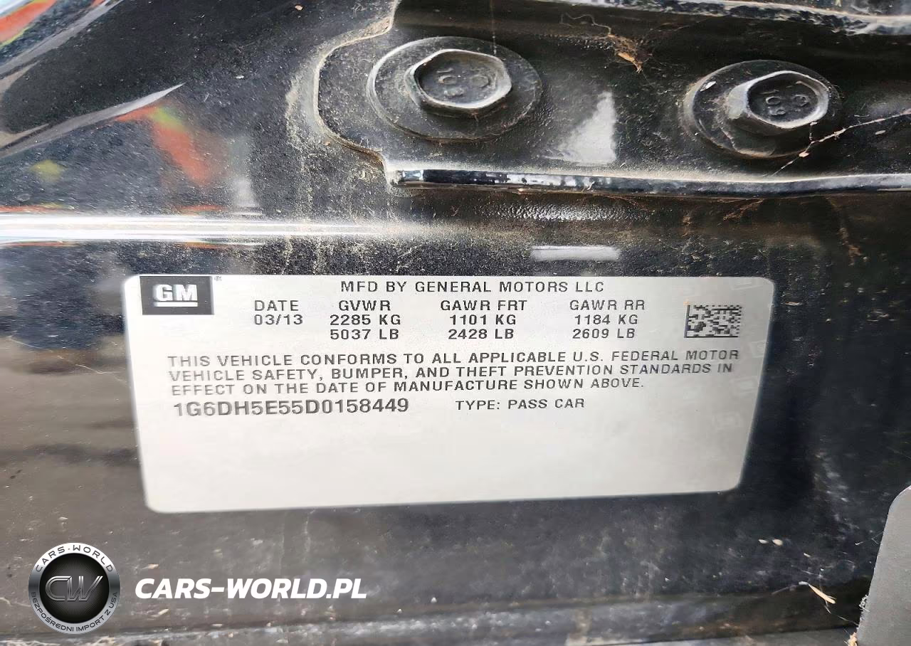 2013 Cadillac Cts Luxury Collection VIN:1G6DH5E55D0158449 - 12
