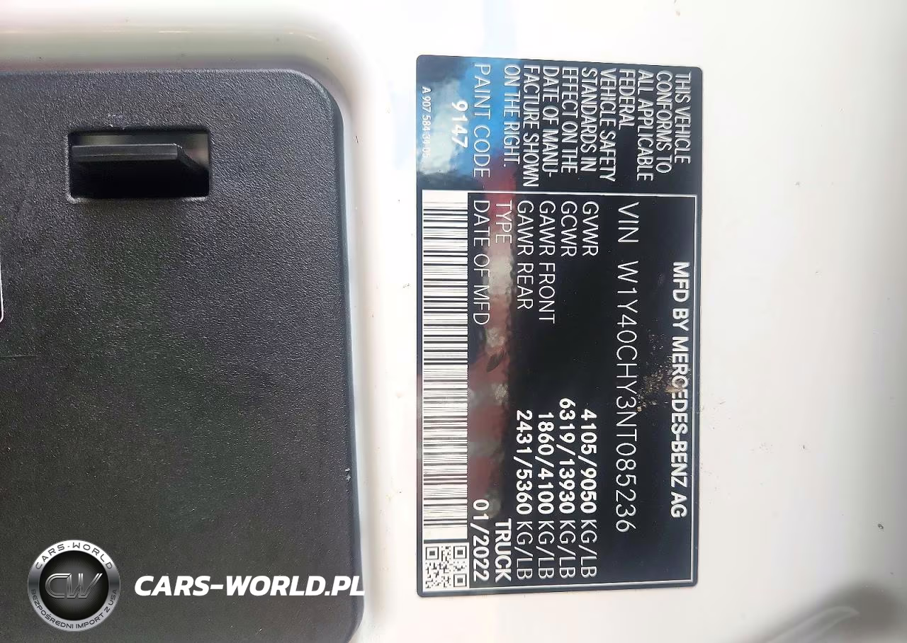 2022 Mercedes-Benz Sprinter 2500 VIN:W1Y40CHY3NT085236 - 13