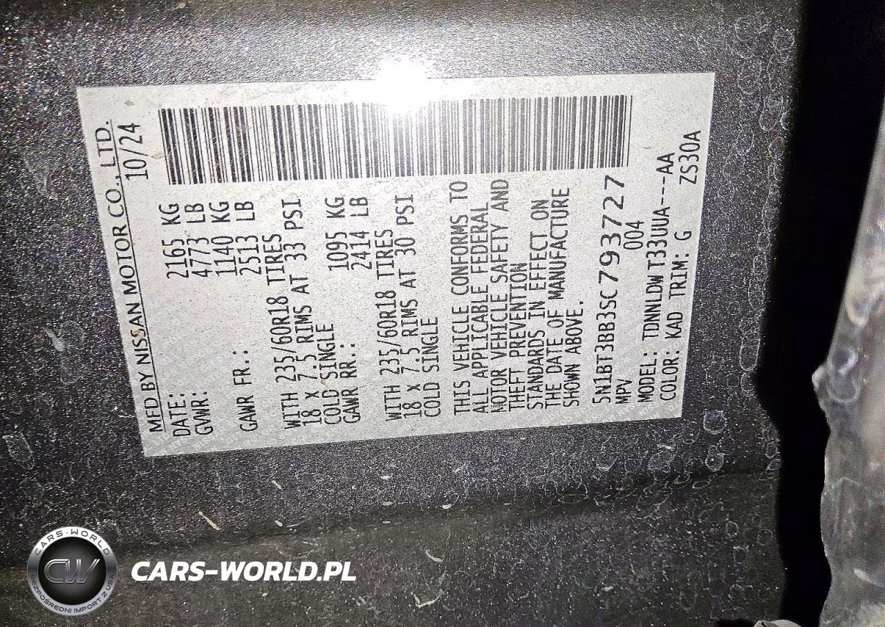 2025 Nissan Rogue Sv VIN:5N1BT3BB3SC793727 - 12