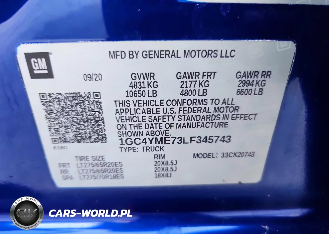 2020 Chevrolet Silverado K2500 Custom VIN:1GC4YME73LF345743 - 13