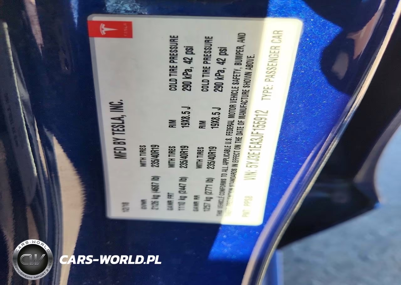 2018 Tesla Model 3 VIN:5YJ3E1EA3JF155912 - 12