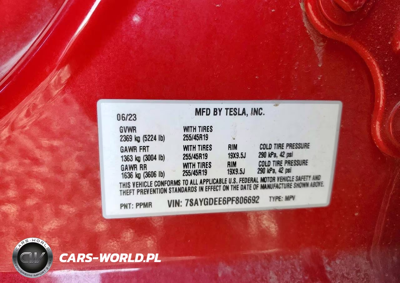 2023 Tesla Model Y VIN:7SAYGDEE6PF806692 - 12