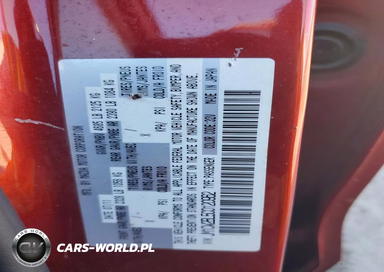 2012 Mazda 5 VIN:JM1CW2BL5C0120962 - 13